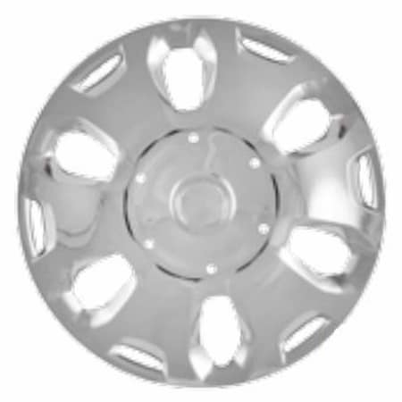 Coast2Coast 15", 6 Spoke, Silver, Plastic, Set Of 4, Spring Steel Clip IWC50015S